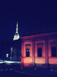 View of building at night