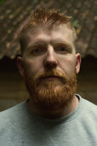 Close-up portrait of young man