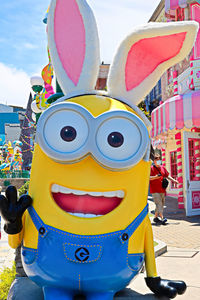 Close-up of carousel in amusement park