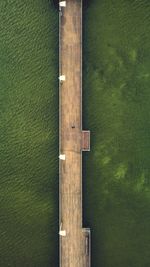 High angle view of boat