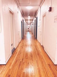 Empty corridor in building