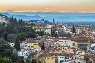 View of florence from michelangelo hill., italy