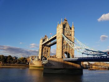 View of bridge over river