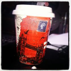 Close-up of red object