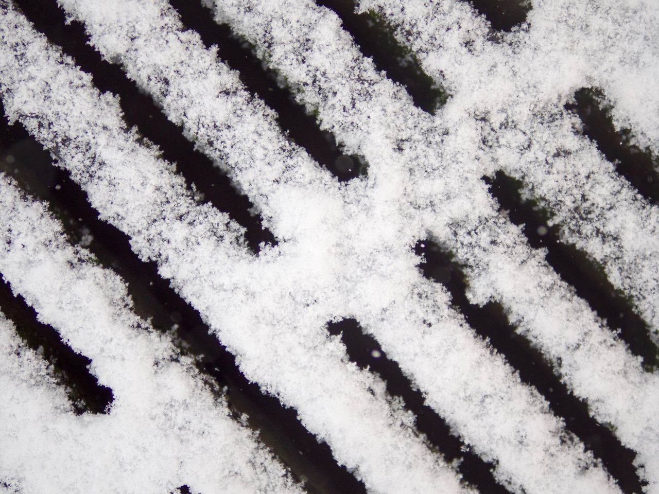 HIGH ANGLE VIEW OF SNOW