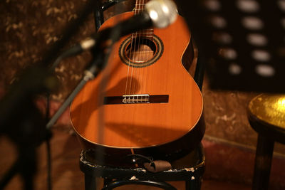 Close-up of guitar