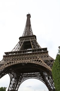 Low angle view of eiffel tower