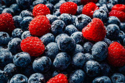 Full frame shot of strawberries