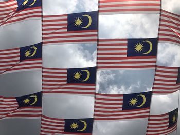 Digital composite image of flags