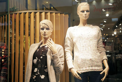 Full length of mannequin in store