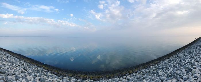 Panoramic view of sea against sky