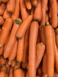 Full frame shot of carrots