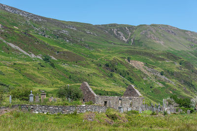 The old church in kintail some parts dating back to 1050. the church is dedicated to st. dubhthac.