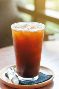 Close-up of drink on table