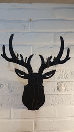 Rear view of man against wall