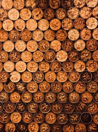 Full frame shot of art products