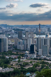 Cityscape against sky