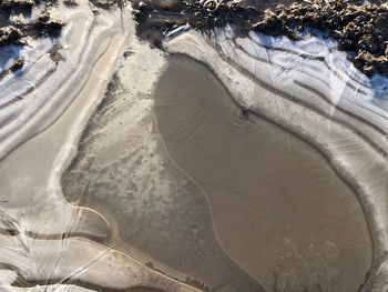 High angle view of beach