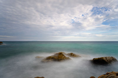 Scenic view of sea against sky