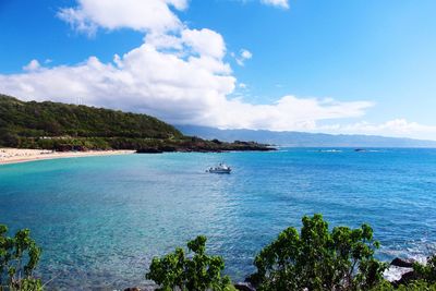 Scenic view of sea against sky