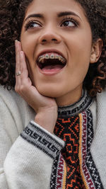 Portrait of a smiling young woman