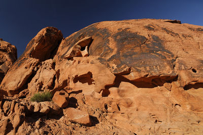 Rock formations against sky