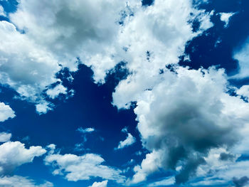 Low angle view of clouds in sky