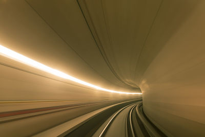 Travelling high speed in a  tunnel tube