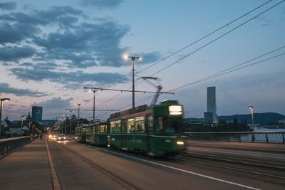 Cars on highway against sky