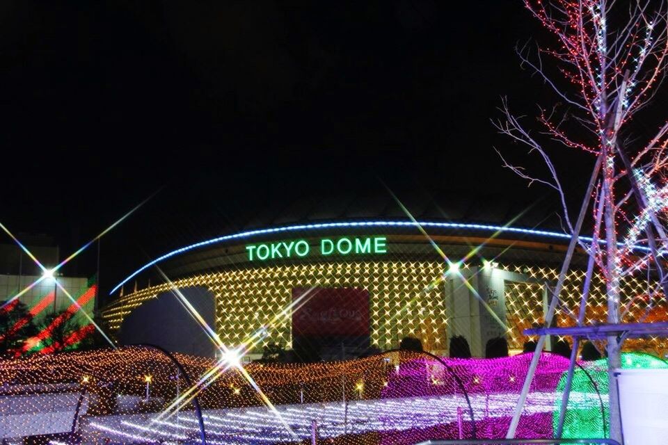 ILLUMINATED CAROUSEL IN AMUSEMENT PARK