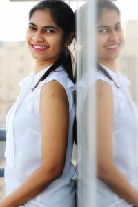 Portrait of a smiling young woman