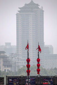 View of building against cloudy sky