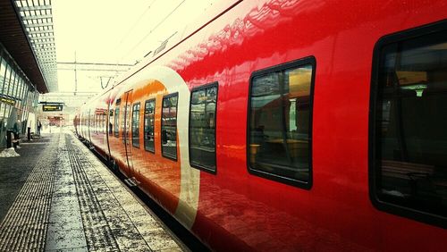 Railroad station platform