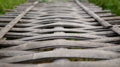 Close-up of metallic structure