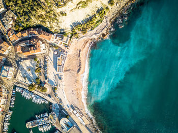 Aerial view of beach