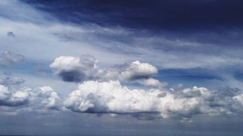 Low angle view of clouds in sky