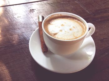 Close-up of coffee cup