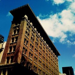 Low angle view of building against sky