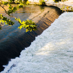 Close-up high angle view of water