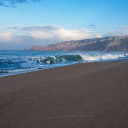 Scenic view of sea against sky