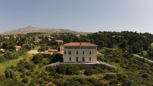 Built structure against clear sky