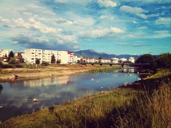 River with buildings in background