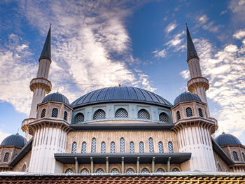 Low angle view of traditional building against sky