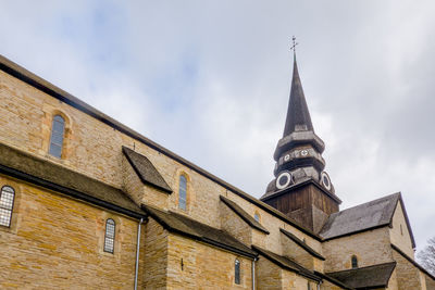 Low angle view of building against sky