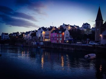 View of buildings at waterfront