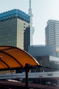 Modern cityscape against sky