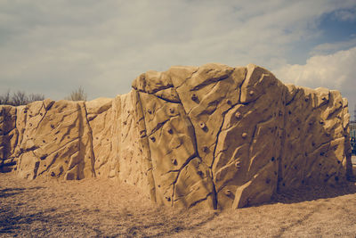 Rock formations in desert