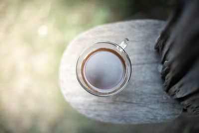 Close-up of hand holding drink