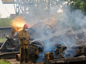 Worker working at workshop