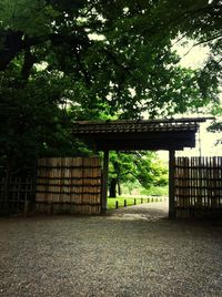 Built structure with trees in background